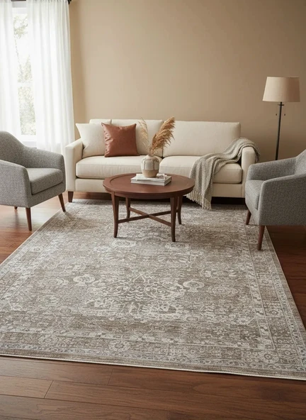 Fenomen Carpet Otantik Koleksiyonu Yumuşak Dokulu Eskitme Vintage Halı ürün görseli 1