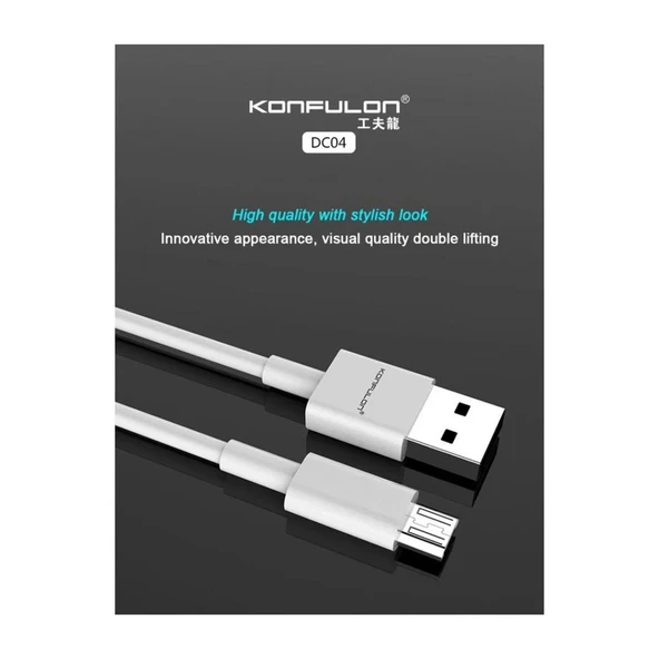 Dc04 Süper Hızlı Micro Usb Kablo 1m 2a - Resim 2