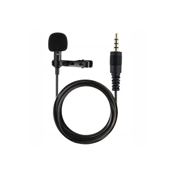 3.5mm Jak 1.5 Metre Double Mikrofon - Siyah ürün görseli 1
