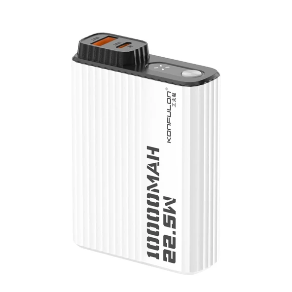 A40Q 10.000 Mah Pd 20w Mini Powerbank - Siyah-beyaz ürün görseli 1