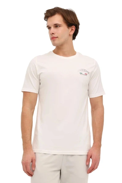 Lumberjack Ezio 11itl1088 0 Yaka Erkek Tshirt - Beyaz ürün görseli 1
