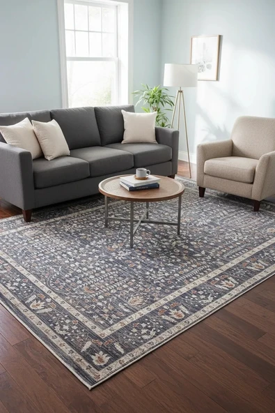Fenomen Carpet Otantik Koleksiyonu Yumuşak Dokulu Eskitme Vintage Halı ürün görseli 1
