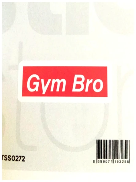 The Sticker Story Gym Bro Tss0272 Kişileştirme Stickerı - 2 adet ürün görseli 1