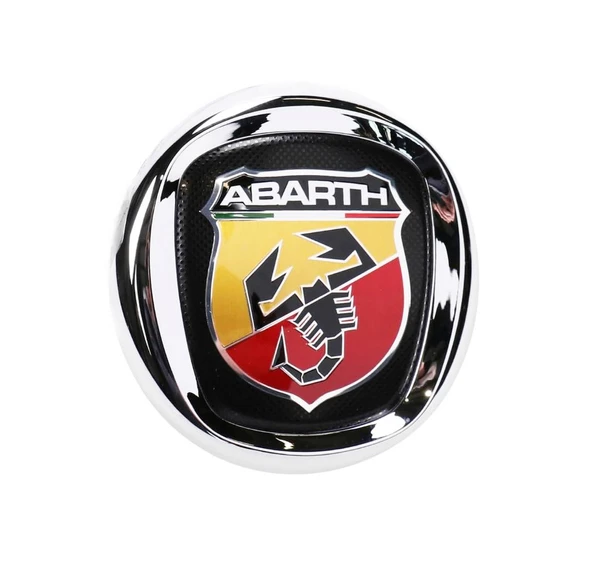 Abarth Logo Bravo Ön Panjur Arması Krom Çerçeveli 100mm Orjinal ürün görseli 1