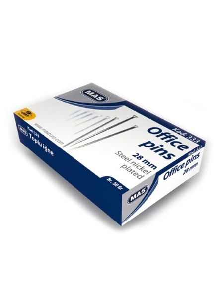 Mas Toplu İğne 28Mm 50Gr - 2 Kutu ürün görseli 1