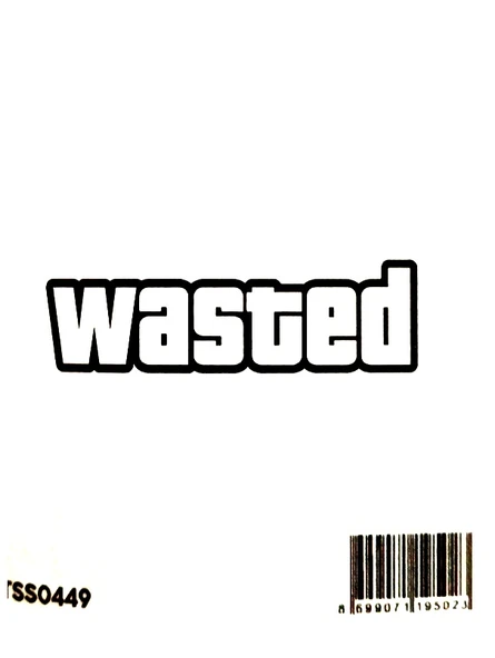 The Sticker Story Wasted Tss0449 Kişileştirme Stickerı - 2 adet ürün görseli 1