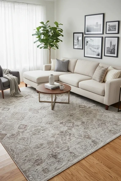 Fenomen Carpet Otantik Koleksiyonu Yumuşak Dokulu Eskitme Vintage Halı ürün görseli 1