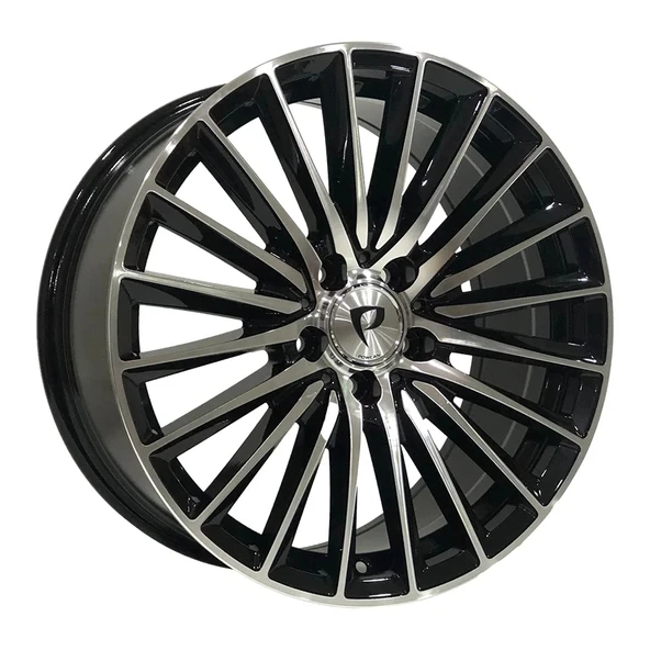 8X19 BK-5909 5X112 ET38 66.56 BLACK MACHINED XL ürün görseli 1
