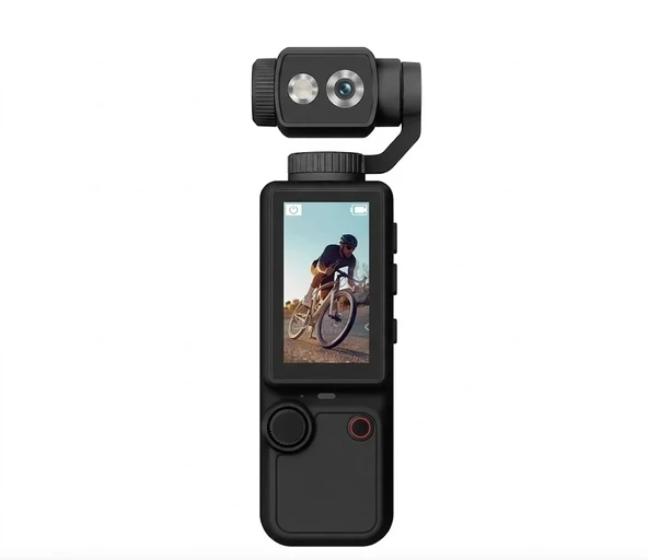 Q8 4k Ultra Hd Taşınabilir Vlog Spor Ve Aksiyon Kamerası 2.0’’ Döndürülebilir Ips Ekran Siyah ürün görseli 1