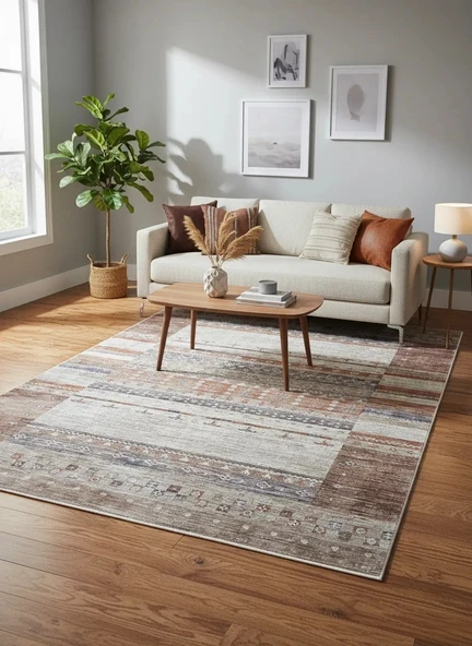 Fenomen Carpet Otantik Koleksiyonu Yumuşak Dokulu Eskitme Vintage Halı ürün görseli 1