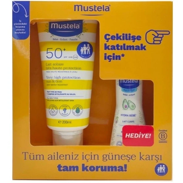 Mustela Güneş Kremi 200 Ml + 100 Ml Vücut Losyonu ürün görseli 1