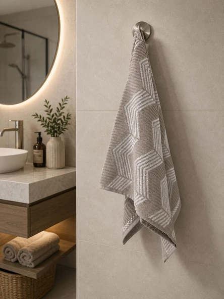 2 Li Özdilek %100 Pamuk Tappeto Kadife El Yüz Havlusu 50 x 90 ürün görseli 1