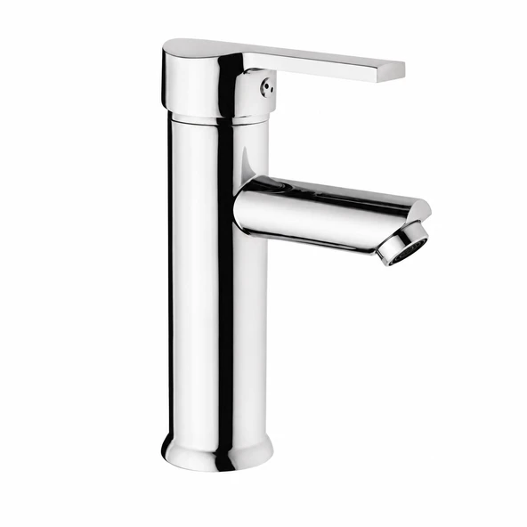 Delta Kompakt Lavabo Bataryası – Tek Kollu Banyo Armatürü, Krom ürün görseli 1