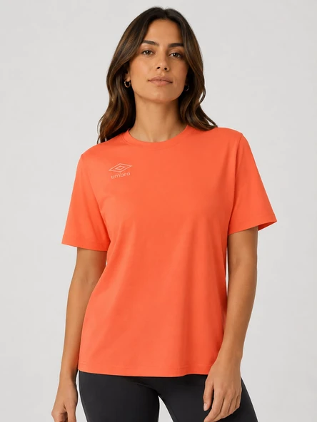 UMBRO Season Turuncu Pamuklu Kadın Spor Tişört - VF0510 ürün görseli 1