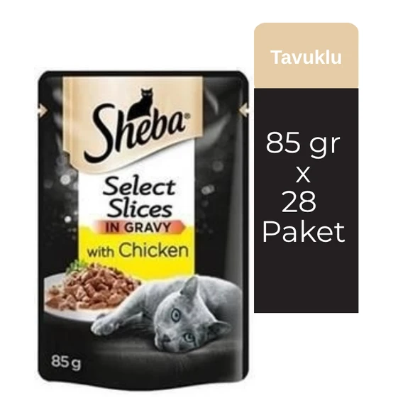 Sheba Sığır Etli Yaş Kedi Maması 85 gr (28 Adet) ürün görseli 1