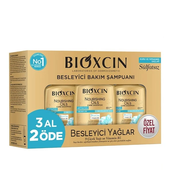 Bioxcin Besleyici Yağlar Şampuan 300 ml - 3 Al 2 Öde ürün görseli 1