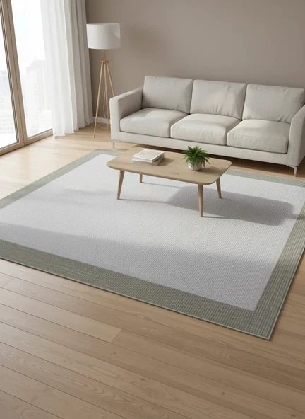 Fenomen Carpet Lotus Koleksiyonu Bordürlü Temizlenebilir Sisal Halı ürün görseli 1