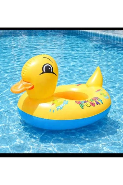 Baby Boat Şişme Ördek Çocuk Can Simidi.1-5 Yaş.80X60 cm ürün görseli 1