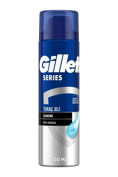 Gillette Tıraş Jeli Cleansing with Chorcoal 200 ml ürün görseli 1