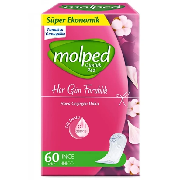 Molped Her Gün Ferahlık Günlük Ped 60'lı ürün görseli 1