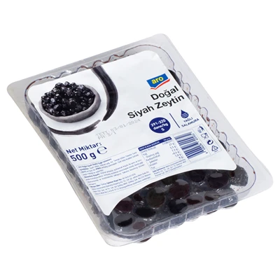 aro Vakumlu Siyah Zeytin 500 G 291-320 (6'li Paket) ürün görseli 1