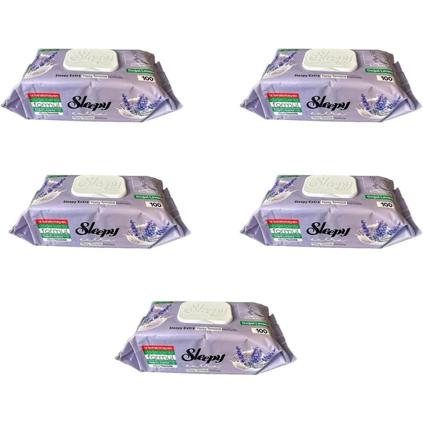 Extra Doğal Lavanta Özlü Islak Yüzey Temizlik Havlusu - 100'lü 5 Paket ürün görseli 1