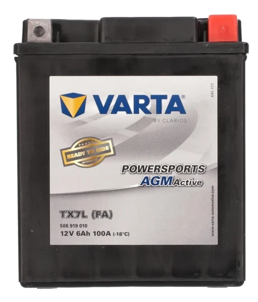 VARTA YTX7L FA AGM 12V 6AH 100A ürün görseli 1