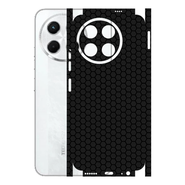 Tecno Spark 30 Pro ile Uyumlu Bumper Serisi Premium Kaplama 360  Siyah ürün görseli 1