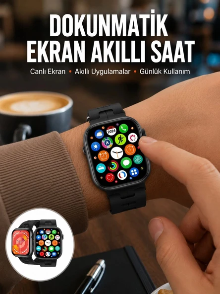 Akıllı Saat Android ve İOS Uyumlu Plastik Kordon Yeni Seri ürün görseli 1