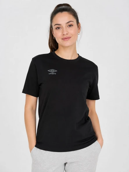 UMBRO Season Siyah Pamuklu Kadın Spor Tişört - VF0510 ürün görseli 1