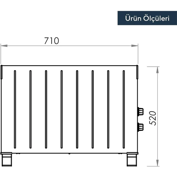 HC-2947 Konvektör Isıtıcı ürün görseli 1
