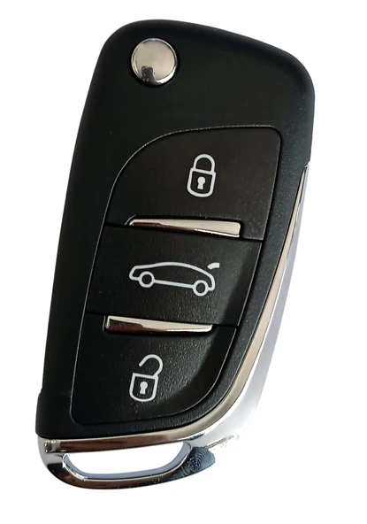 Peugeot 208 308 508 Uyumlu Kumanda Anahtar Kabı Oto Anahtarlık Logolu ürün görseli 1