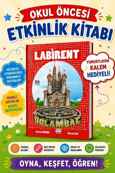 Okul Öncesi Labirent Etkinlik Kitabı (Dolambaç) ürün görseli 1
