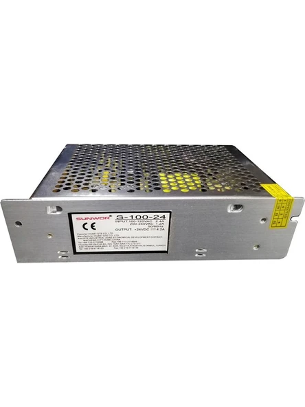 24 Volt Sunwor 100 Watt 4,2 Amper Smps Metal Kasa Adaptör 24V ürün görseli 1