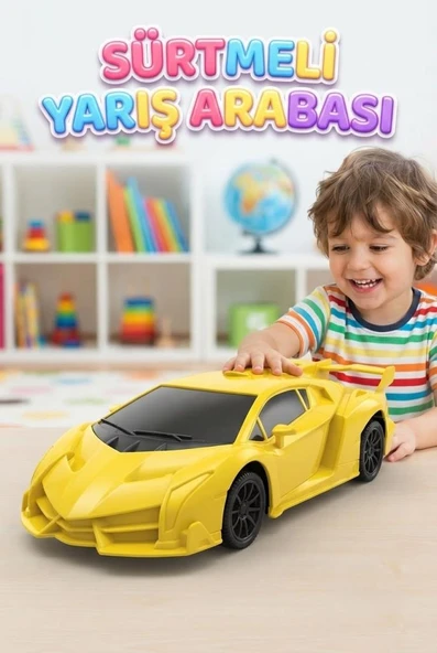 Lamborghni Veneno Tasarımlı Yarış Arabası 16 CM  – Dayanıklı ve Şık Tasarımlı Oyuncak Araba ürün görseli 1