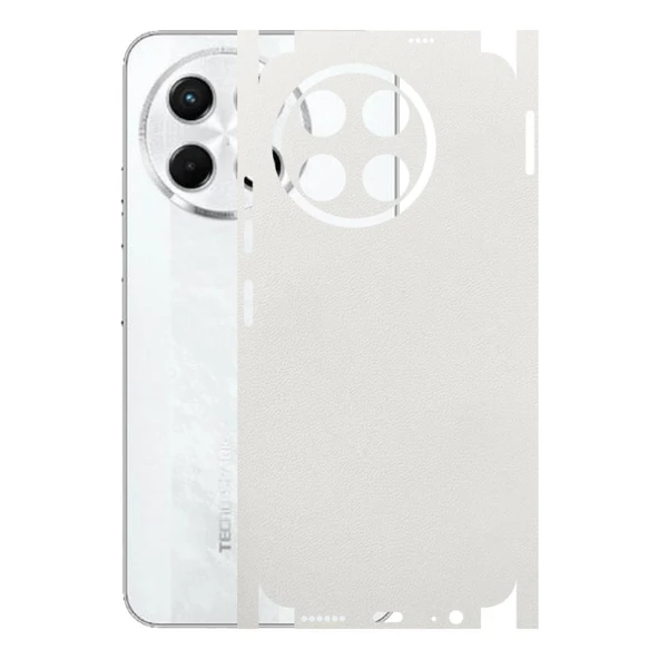 Tecno Spark 30 Pro ile Uyumlu Bumper Serisi Premium Kaplama 360  Beyaz ürün görseli 1
