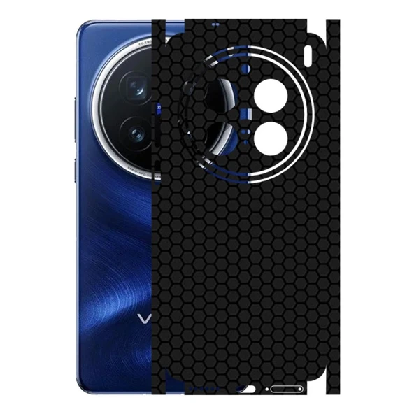 Vivo X200 Pro ile Uyumlu Bumper Serisi Premium Kaplama 360  Siyah ürün görseli 1