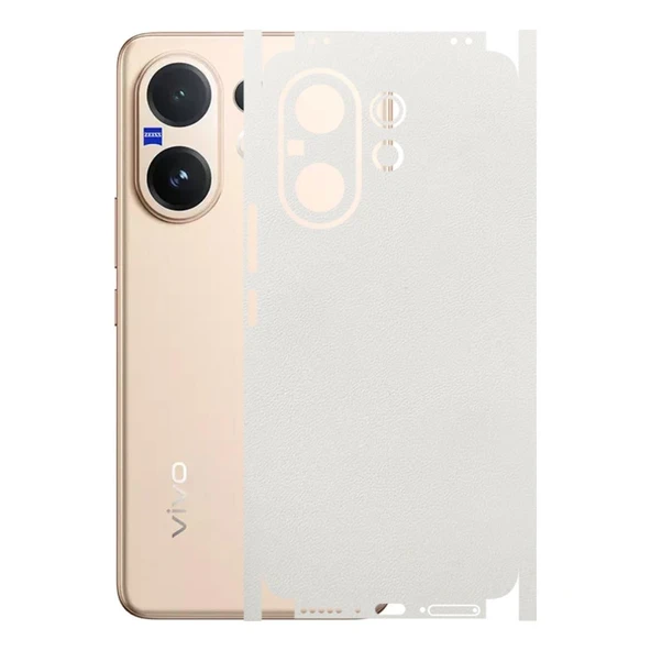 Vivo V60 ile Uyumlu Bumper Serisi Premium Kaplama 360  Beyaz ürün görseli 1