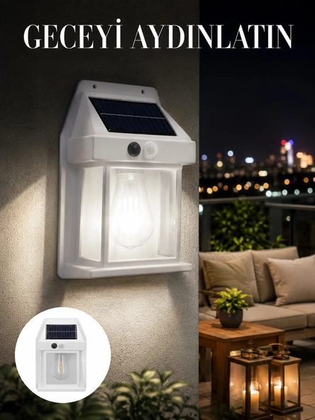 1800 mAh Pilli Solar Duvar Aydınlatma Yeni Nesil ürün görseli 1
