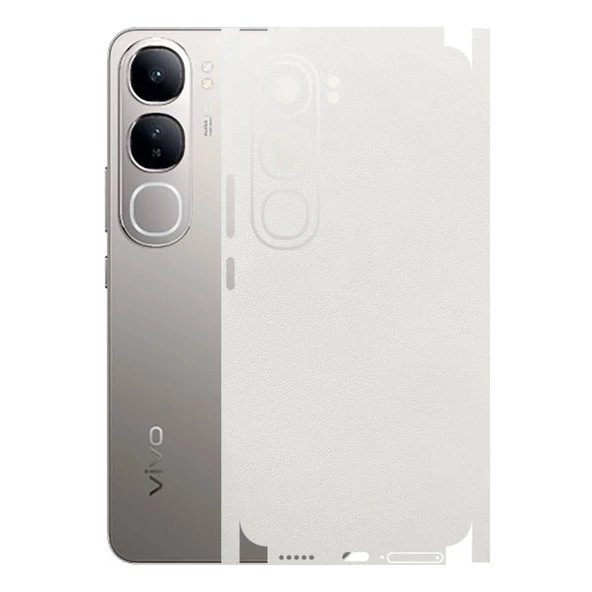 Vivo V40 Lite ile Uyumlu Bumper Serisi Premium Kaplama 360  Beyaz ürün görseli 1