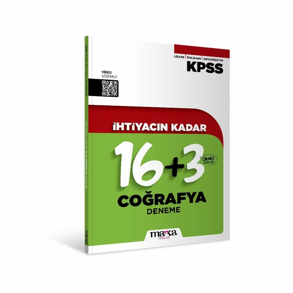 İhityacın Kadar KPSS Lisans Önlisans Ortaöğretim Coğrafya 19 Deneme Marka Yayınları ürün görseli 1