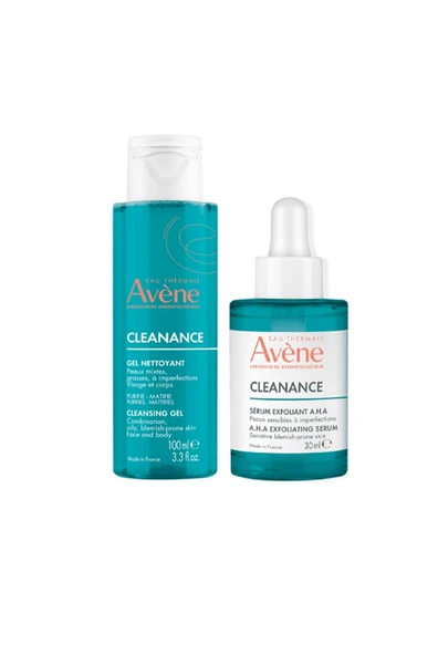 Avène Cleanance A.H.A. Exfoliating Serum 30 ml + Temizleme Jeli Hediye 100 ml ürün görseli 1
