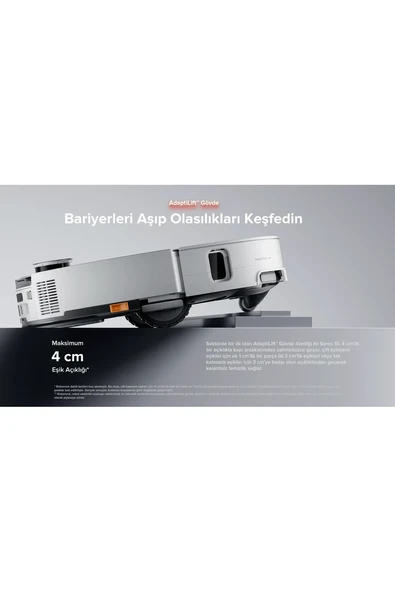 Roborock Saros 10 Akıllı Robot Süpürge - Beyaz (Outlet) - Resim 4