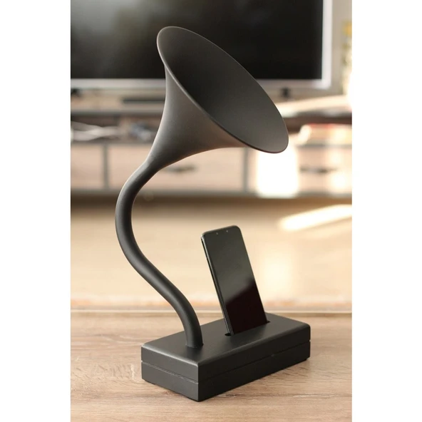 Siyah Deju Raven Akustik Gramofon 1 W Güç ve 10 W Subwoofer ile Kablolu Bağlantı ürün görseli 1