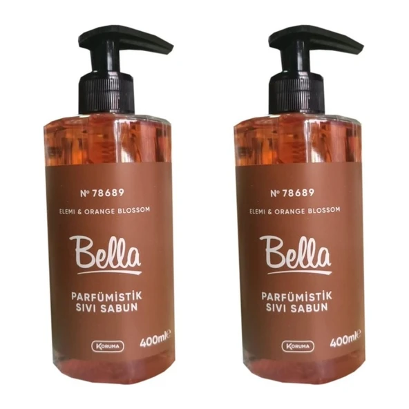 No 78689 Elemi & Orange Blossom Bella Parfümistik Sıvı Sabun 400 Ml 2 Adet ürün görseli 1