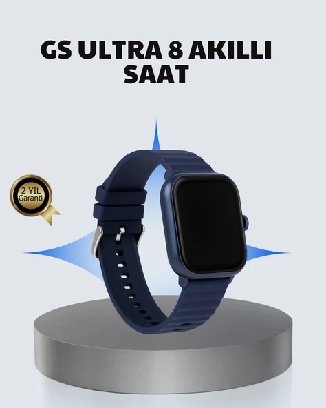 Akıllı Saat 360 mAh Çoklu Spor Modlu Lacivert Siyah Kordon ürün görseli 1