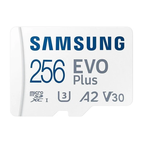 Samsung Evo Plus MB-MC256KA Class 10 UHS-I U3 A2 V30 256 GB Micro SD Kart ürün görseli 1
