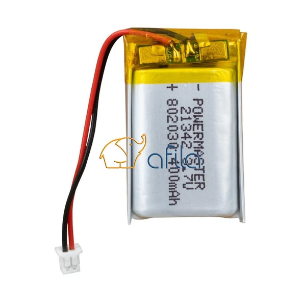 802030 3.7V 400MAH LITHIUM POLYMER BATTERY (Lityum Polimer Ciklet Pil) ürün görseli 1