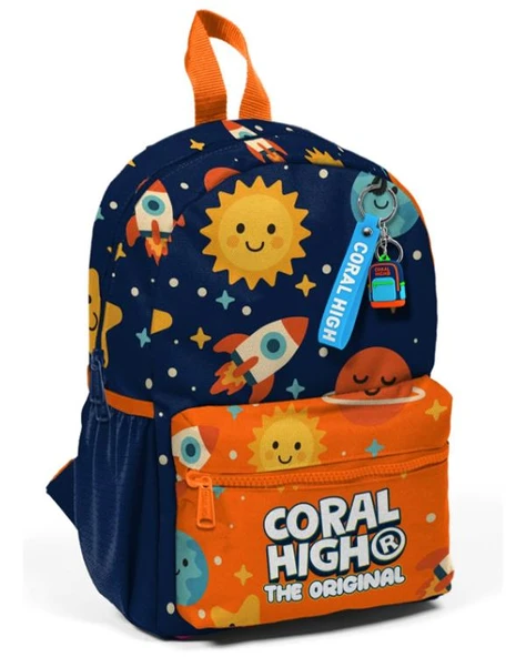 Coral High Minik Yuva Sırt Çantası Lacivert Uzay Desenli İki Bölmeli 33260 ürün görseli 1