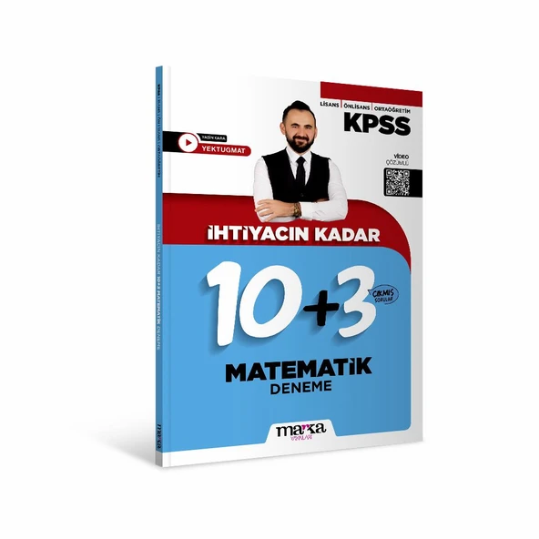 İhityacın Kadar KPSS Lisans Önlisans Ortaöğretim Matematik 13 Deneme Marka Yayınları ürün görseli 1